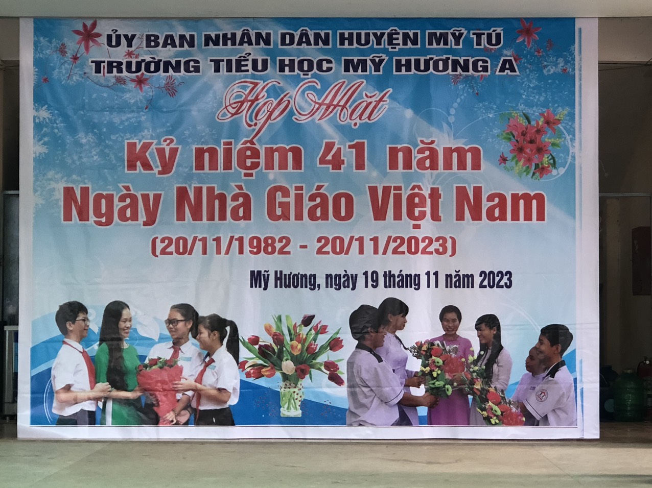 Trường tiểu học Mỹ Hương A tổ chức họp mặt ngày nhà giáo Việt Nam 20/11/2023