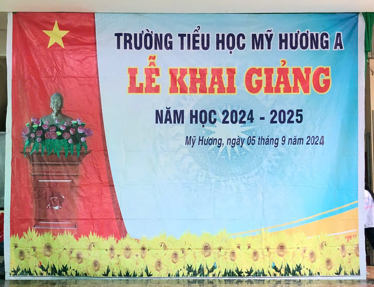 TRƯỜNG TH MỸ HƯƠNG A TỔ CHỨC LỄ KHAI GIẢNG NĂM HỌC MỚI 2024-2025