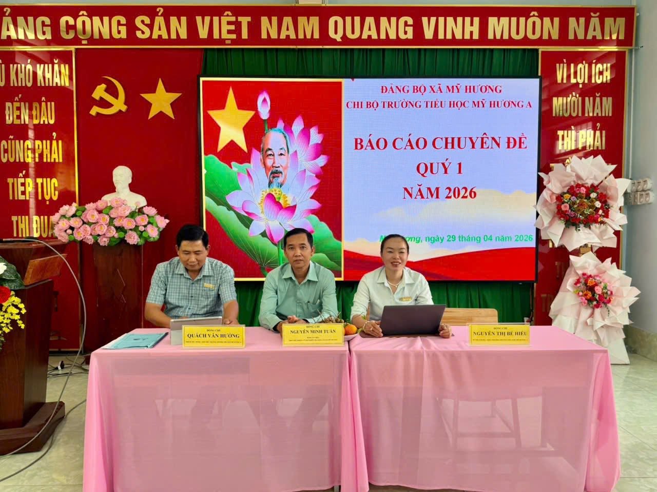 CHI BỘ TRƯỜNG TIỂU HỌC MỸ HƯƠNG A TỔ CHỨC SINH HOẠT CHUYÊN ĐỀ QUÝ I NĂM 2026