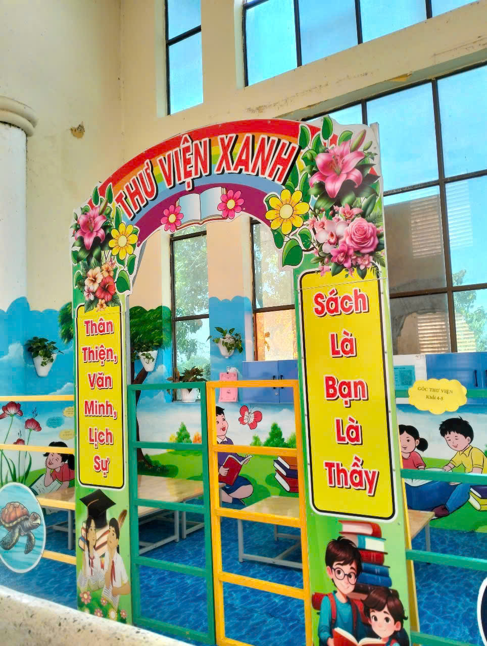 Trường Tiểu học Mỹ Hương A tổ chức thực hiện "Thư viện Xanh" năm học 2025-2026