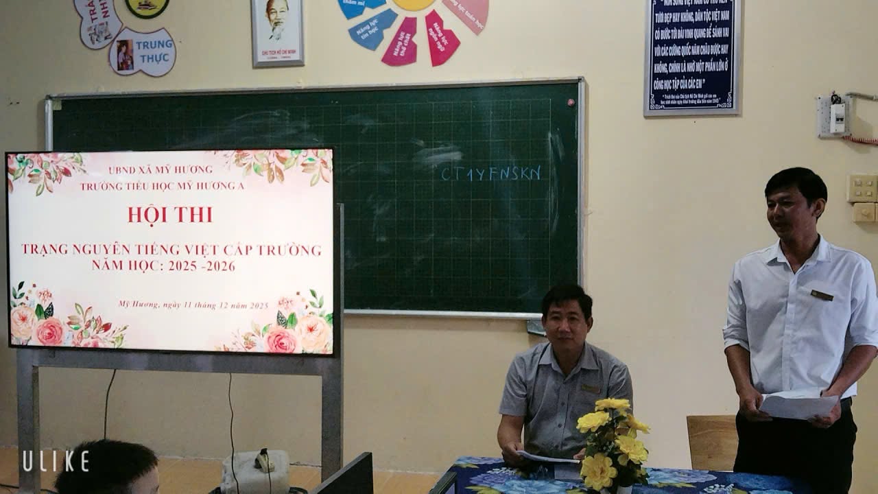 TRƯỜNG TIỂU HỌC MỸ HƯƠNG A TỔ CHỨC HỘI THI “TRẠNG NGUYÊN TIẾNG VIỆT” CẤP TRƯỜNG NĂM HỌC 2025 – 2026